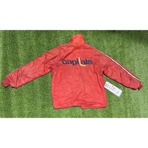 VTG Washington Capitals Swingster NHL snap Jacket Hockey Xl 80s Team maruk  21